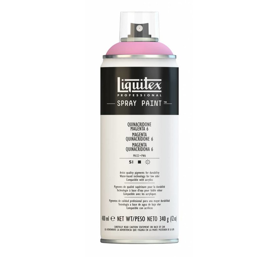 Liquitex acrylverf spuitbus 400ml Quinacridone Magenta 6 (6114)