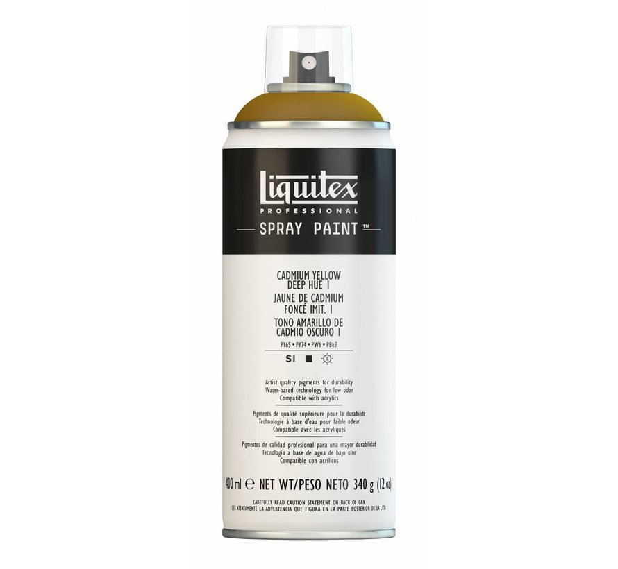 Liquitex acrylverf spuitbus 400ml Cadmium Yellow Deep Hue 1 (1163)