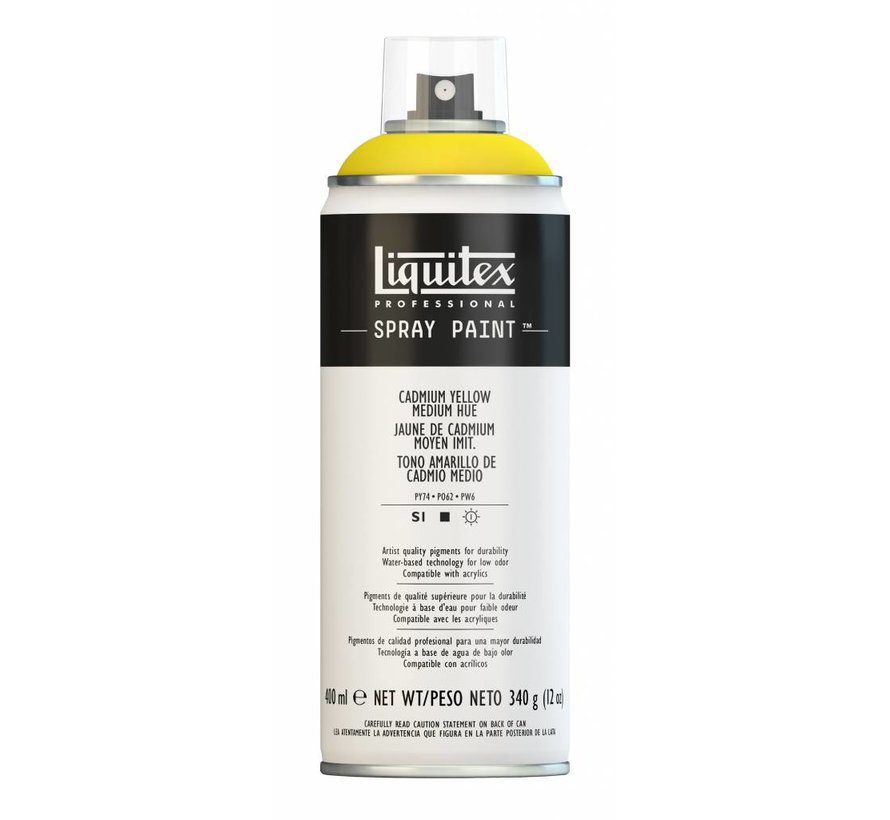 Liquitex acrylverf spuitbus 400ml Cadmium Yellow Medium Hue (0830)