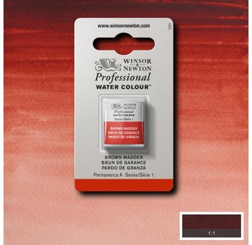 Winsor & Newton W&N pro. aquarelverf halve nap Brown Madder S1