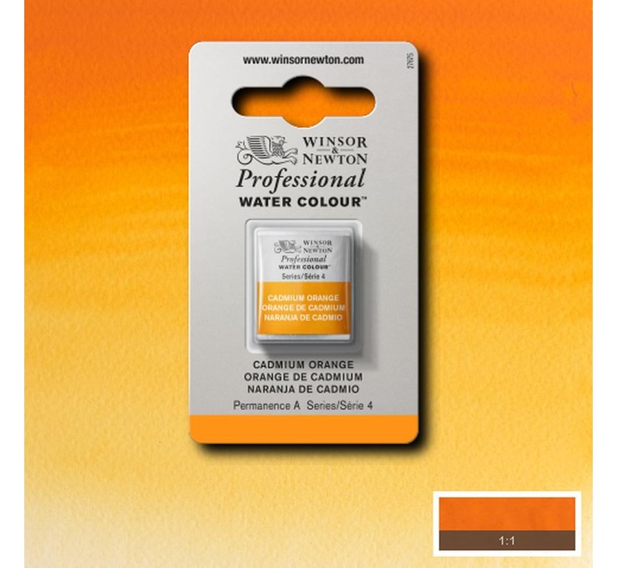 W&N pro. aquarelverf halve nap Cadmium Orange S4