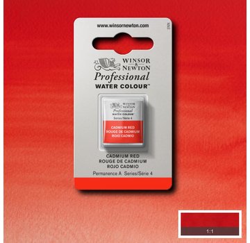 Winsor & Newton W&N pro. aquarelverf halve nap Cadmium Red S4