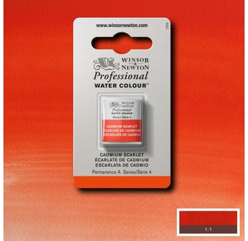 Winsor & Newton W&N pro. aquarelverf halve nap Cadmium Scarlet S4