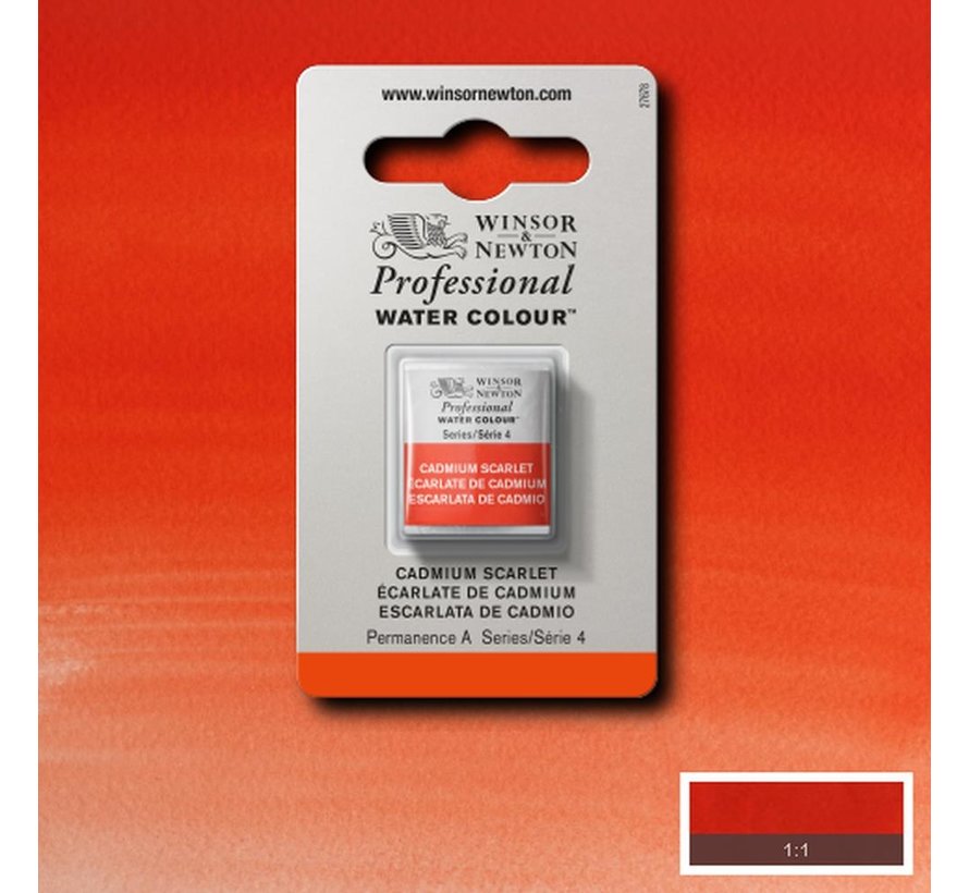 W&N pro. aquarelverf halve nap Cadmium Scarlet S4