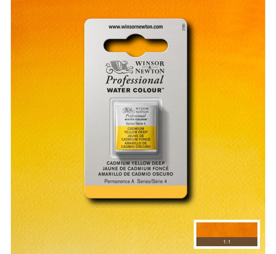 W&N pro. aquarelverf halve nap Cadmium Yellow Deep S4