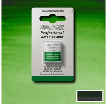 Winsor & Newton W&N pro. aquarelverf halve nap Hookers Green S1