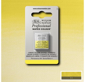 Winsor & Newton W&N pro. aquarelverf halve nap Lemon Yellow (Nickel Tit.) S4