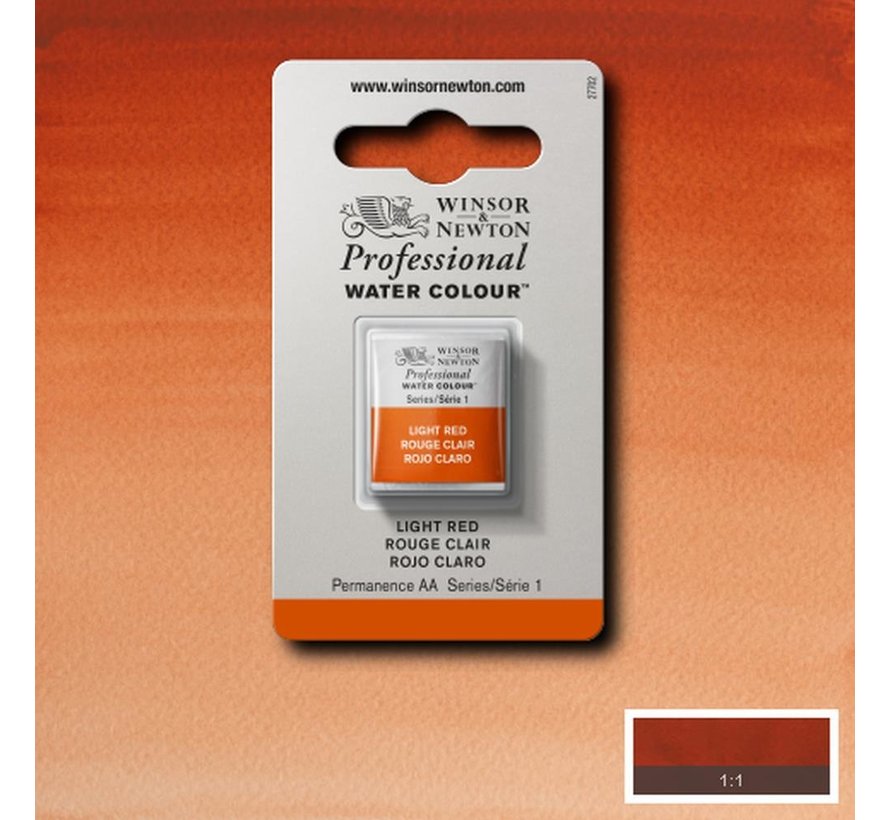 W&N pro. aquarelverf halve nap Light Red S1