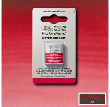 Winsor & Newton W&N pro. aquarelverf halve nap Permanent Alizarine Crimson S3