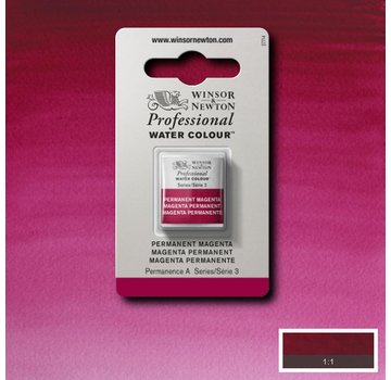 Winsor & Newton W&N pro. aquarelverf halve nap Permanent Magenta S3