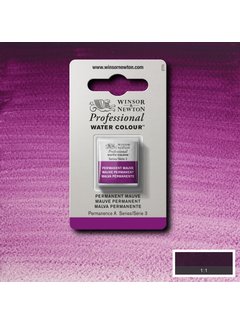 Winsor & Newton W&N pro. aquarelverf halve nap Permanent Mauve S3