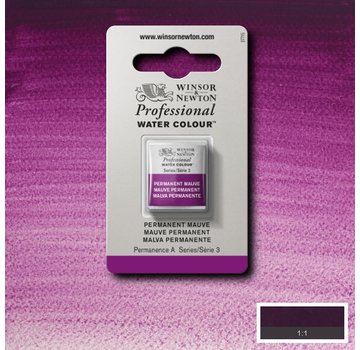 Winsor & Newton W&N pro. aquarelverf halve nap Permanent Mauve S3
