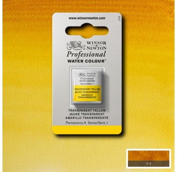 Winsor & Newton W&N pro. aquarelverf halve nap Transparent Yellow S1