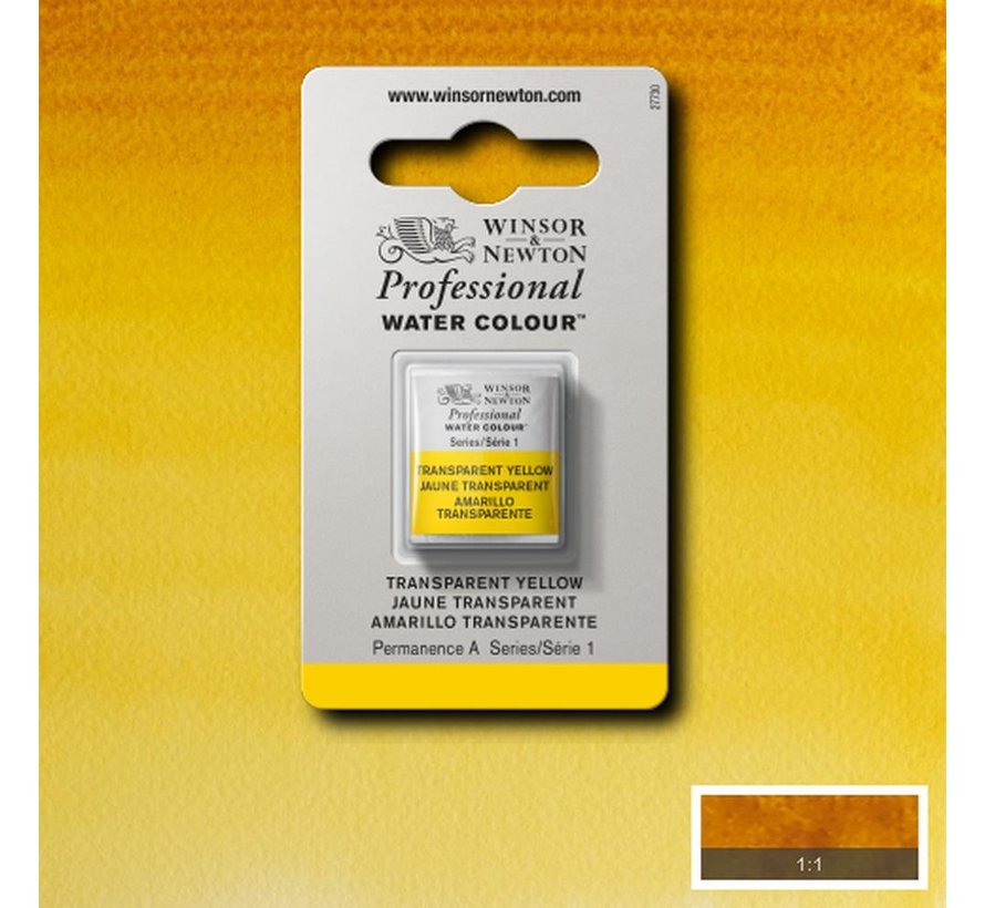 W&N pro. aquarelverf halve nap Transparent Yellow S1