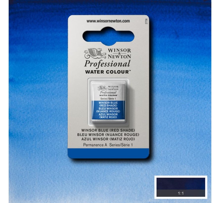 W&N pro. aquarelverf halve nap Winsor Blue (Red shade) S1