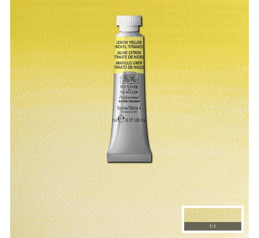 W&N pro. aquarelverf tube 5ml Lemon Yellow (Nickel Titanium)