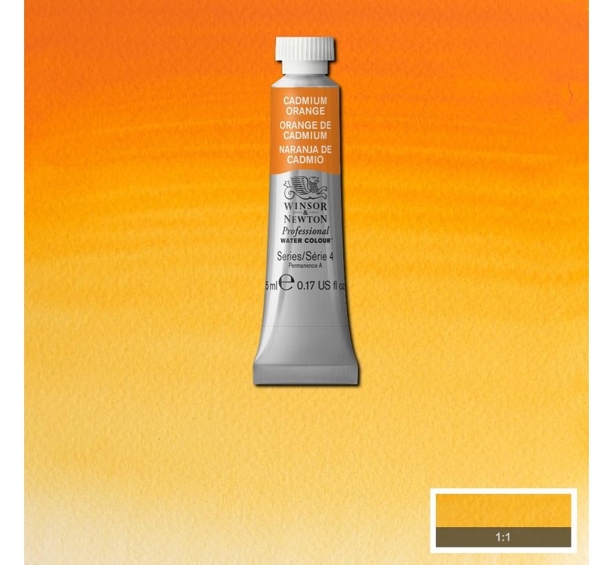 W&N pro. aquarelverf tube 5ml Cadmium Orange