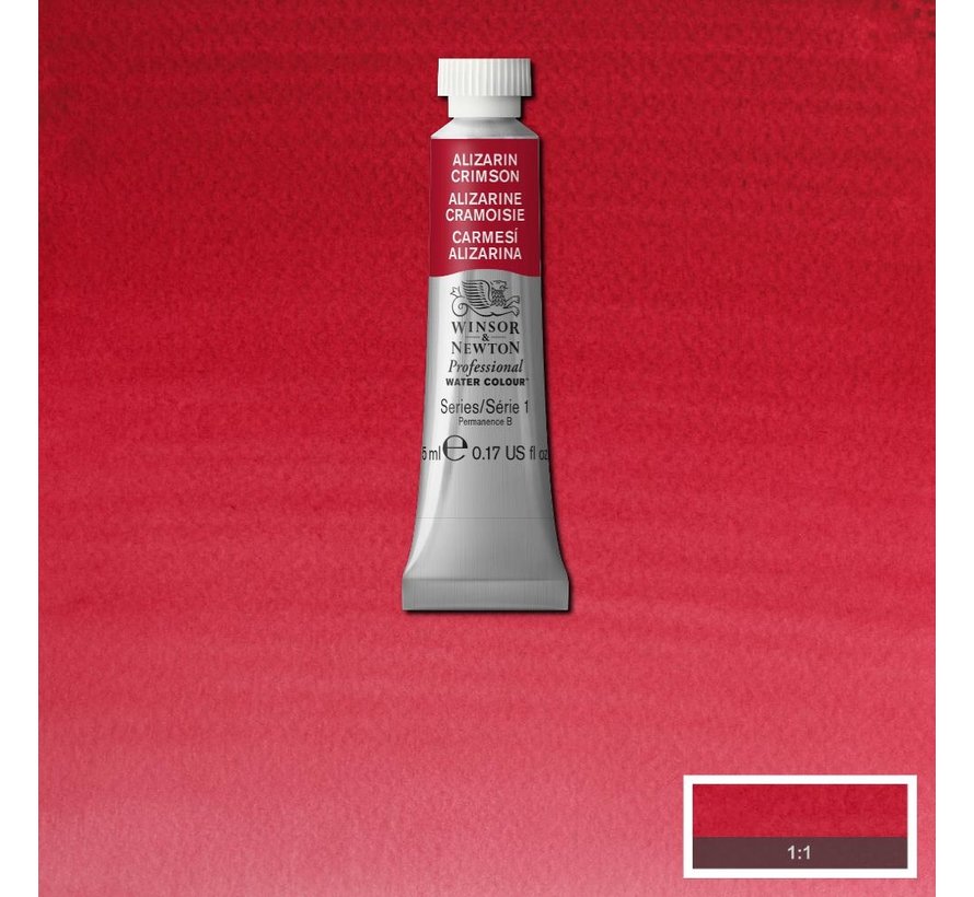 W&N pro. aquarelverf tube 5ml Alizarin Crimson