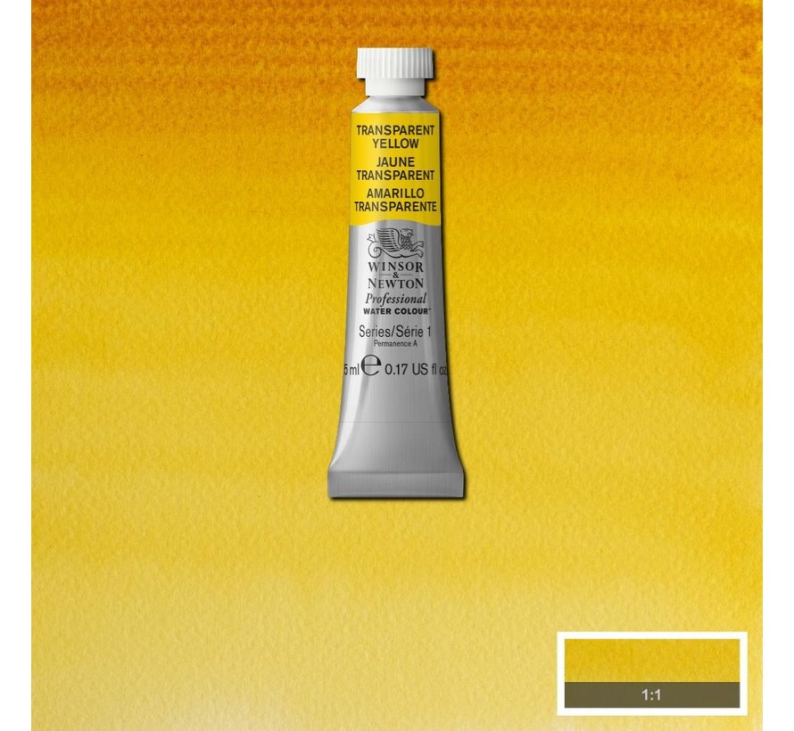 W&N pro. aquarelverf tube 5ml Transparent Yellow