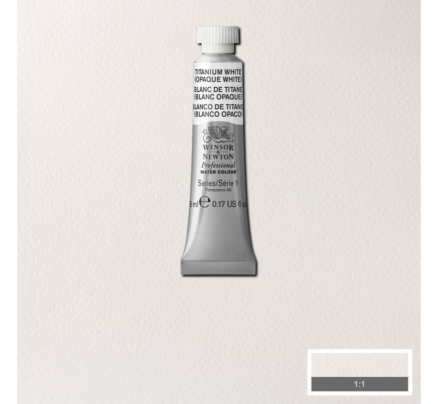 W&N pro. aquarelverf tube 5ml Titanium White