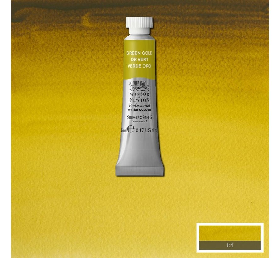 W&N pro. aquarelverf tube 5ml Green Gold