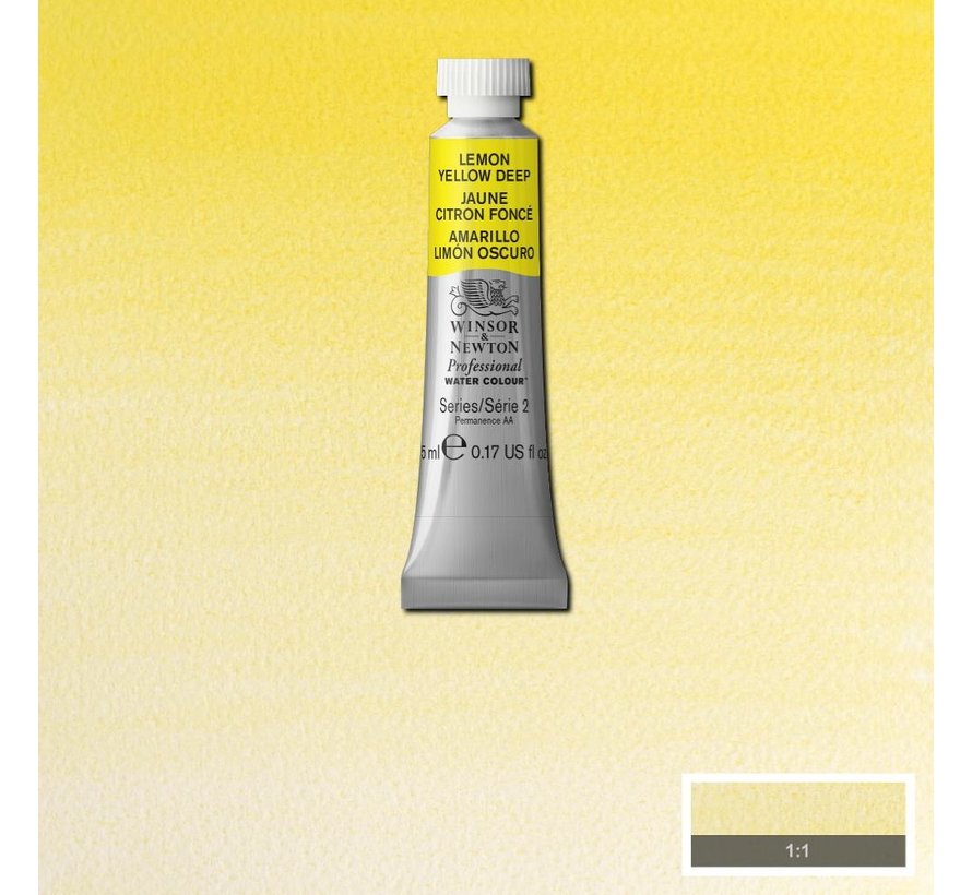 W&N pro. aquarelverf tube 5ml Lemon Yellow Deep