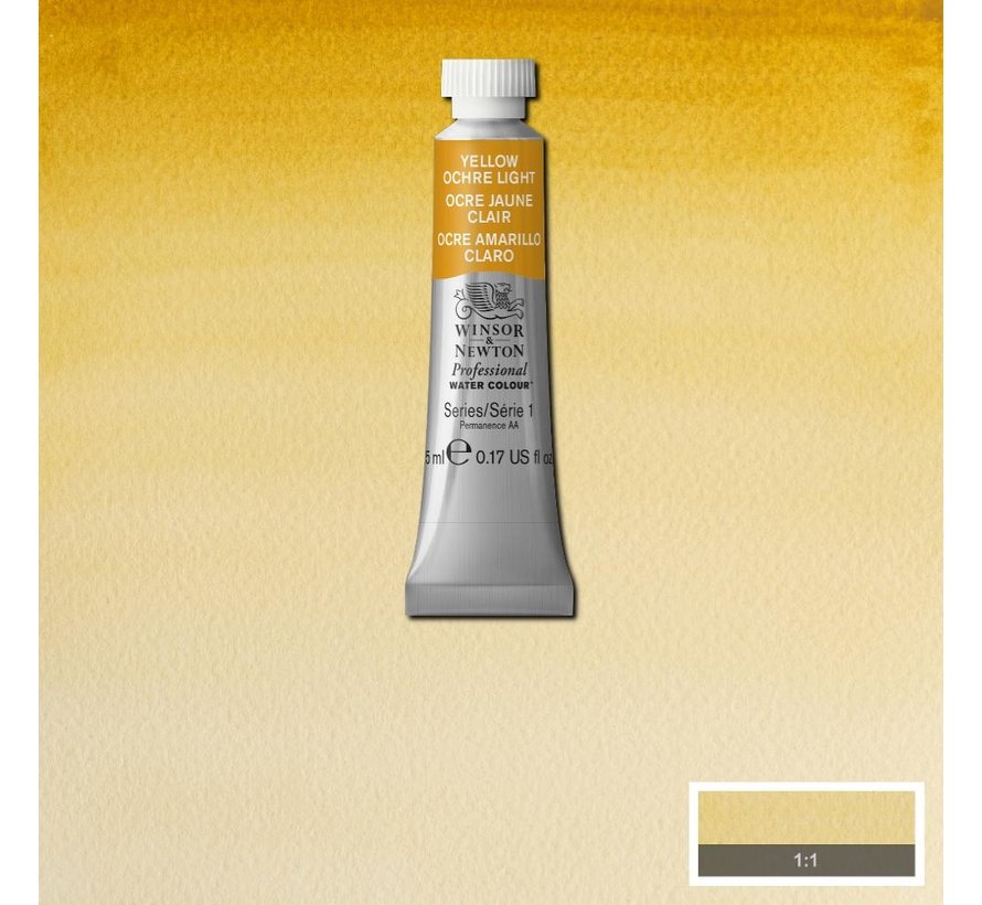 W&N pro. aquarelverf tube 5ml Yellow Ochre Light