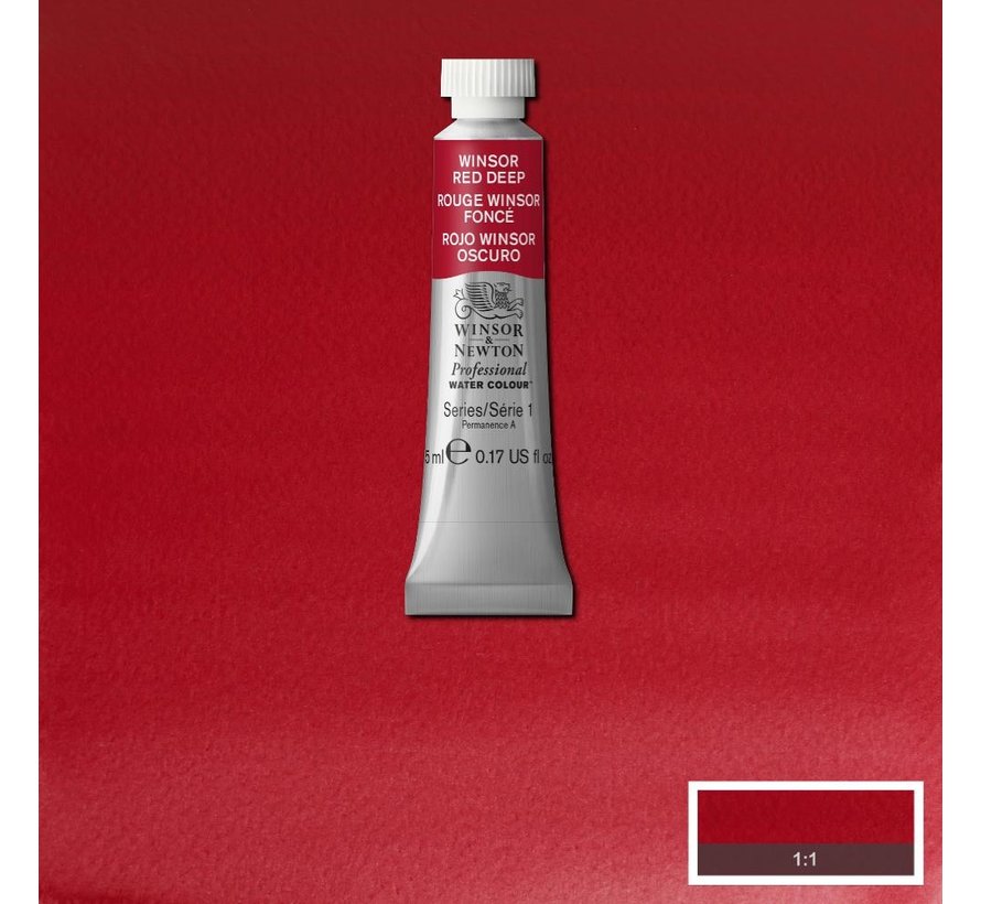 W&N pro. aquarelverf tube 5ml Winsor Red Deep