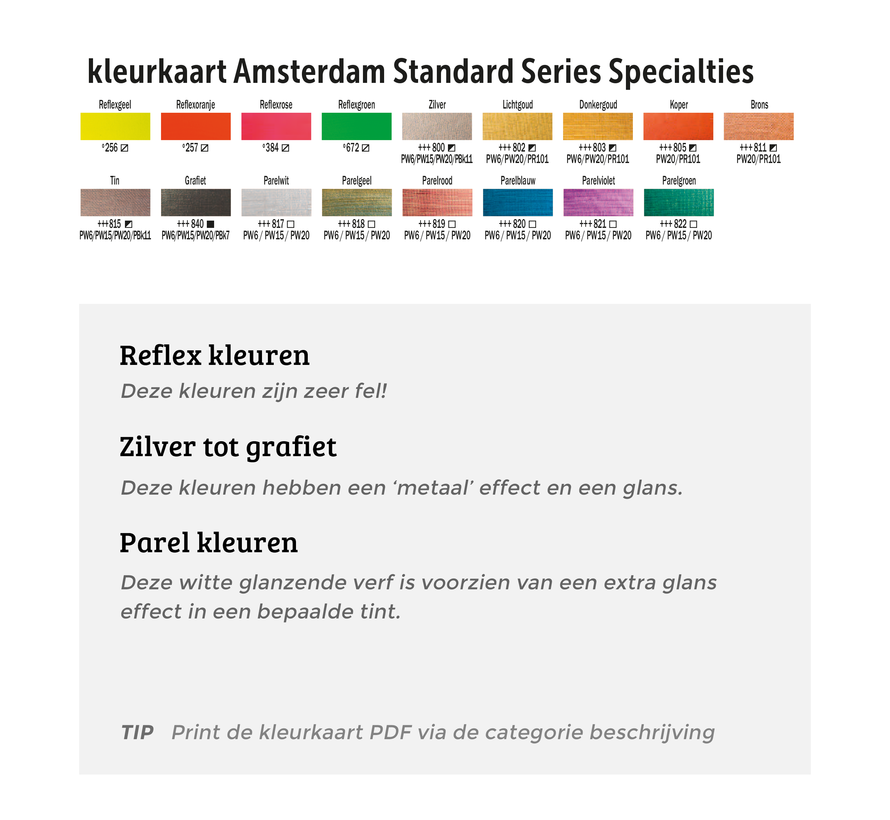 Amsterdam Standard Series Acrylverf Tube 120 ml Zilver 800