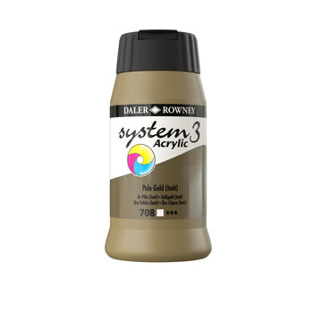 Daler Rowney System 3 Acrylverf 500ml Potten Pale Gold (Hue)