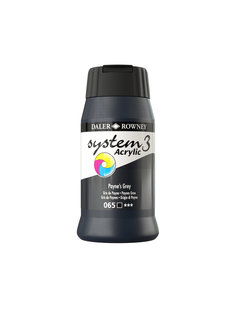 Daler Rowney System 3 Acrylverf 500ml Potten Paynes Grey