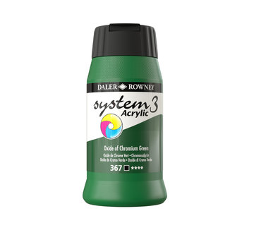 Daler Rowney System 3 Acrylverf 500ml Potten Oxide of Chromium Green