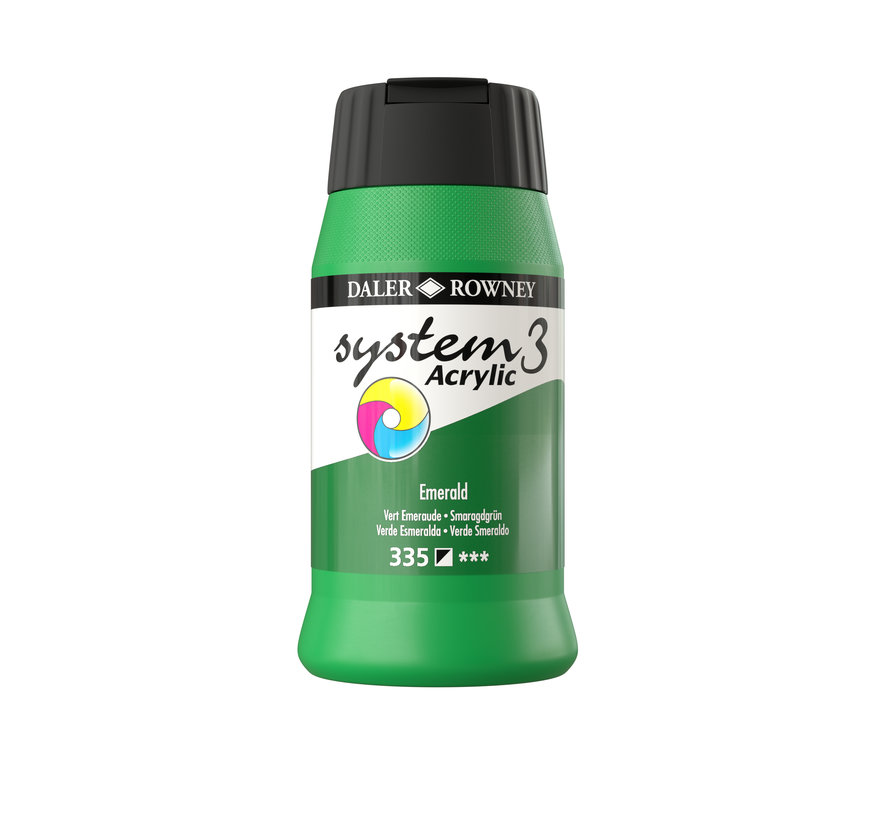 System 3 Acrylverf 500ml Potten Emerald