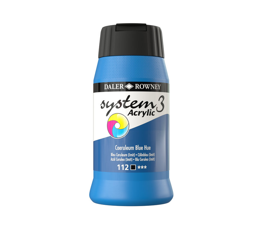 System 3 Acrylverf 500ml Potten Coeruleum (Hue)