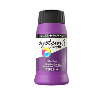 Daler Rowney System 3 Acrylverf 500ml Potten Purple