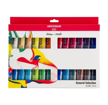 Amsterdam Amsterdam Standard Series acrylverf algemene selectie set | 24 × 20 ml 