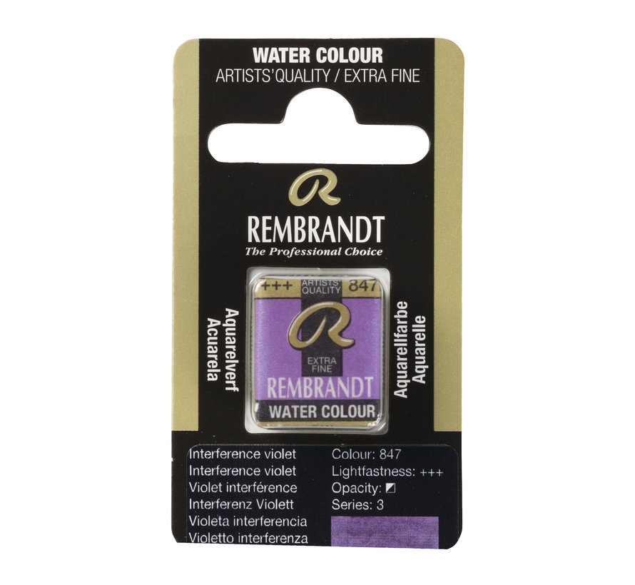 Rembrandt Aquarelverf Napje Interference Violet 847