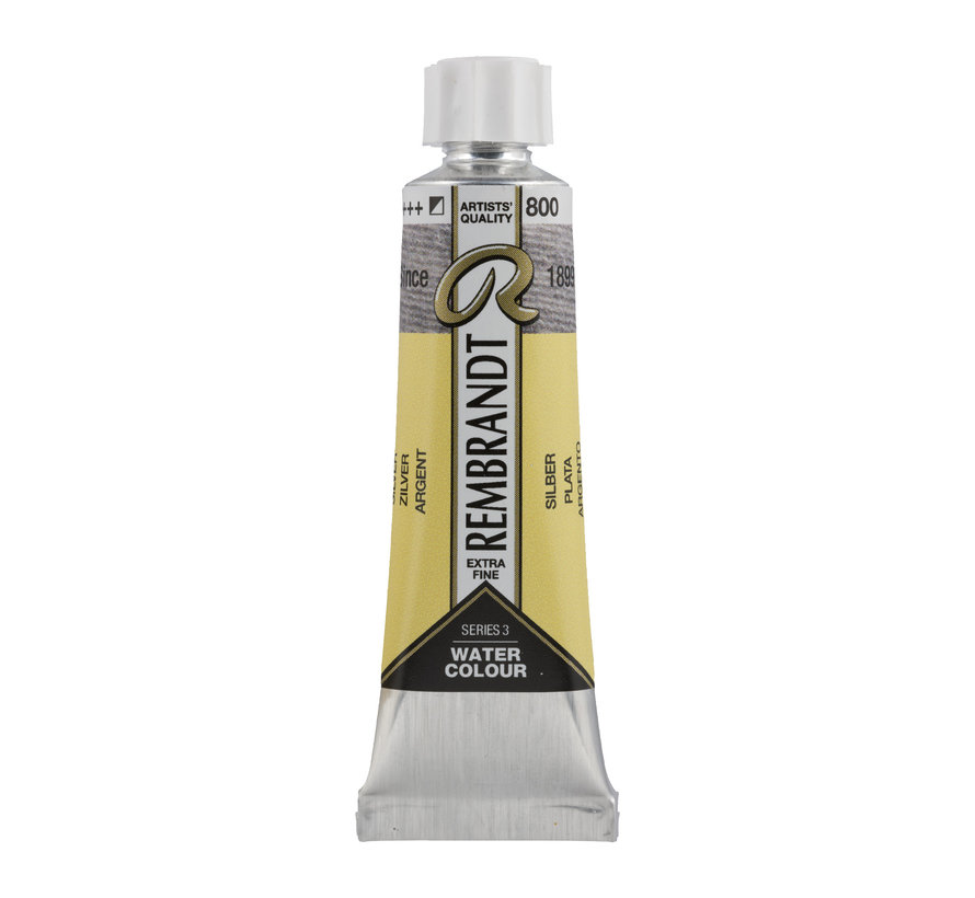 Rembrandt Aquarelverf Tube 10 ml Zilver 800