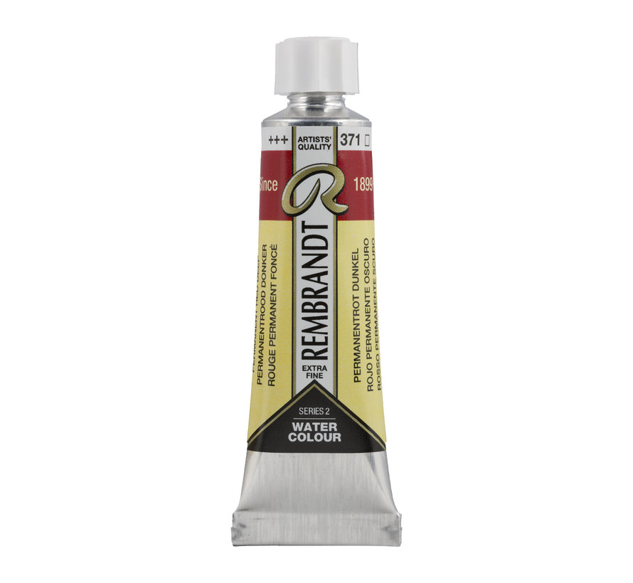 Rembrandt Aquarelverf Tube 10 ml Permanentrood Donker 371