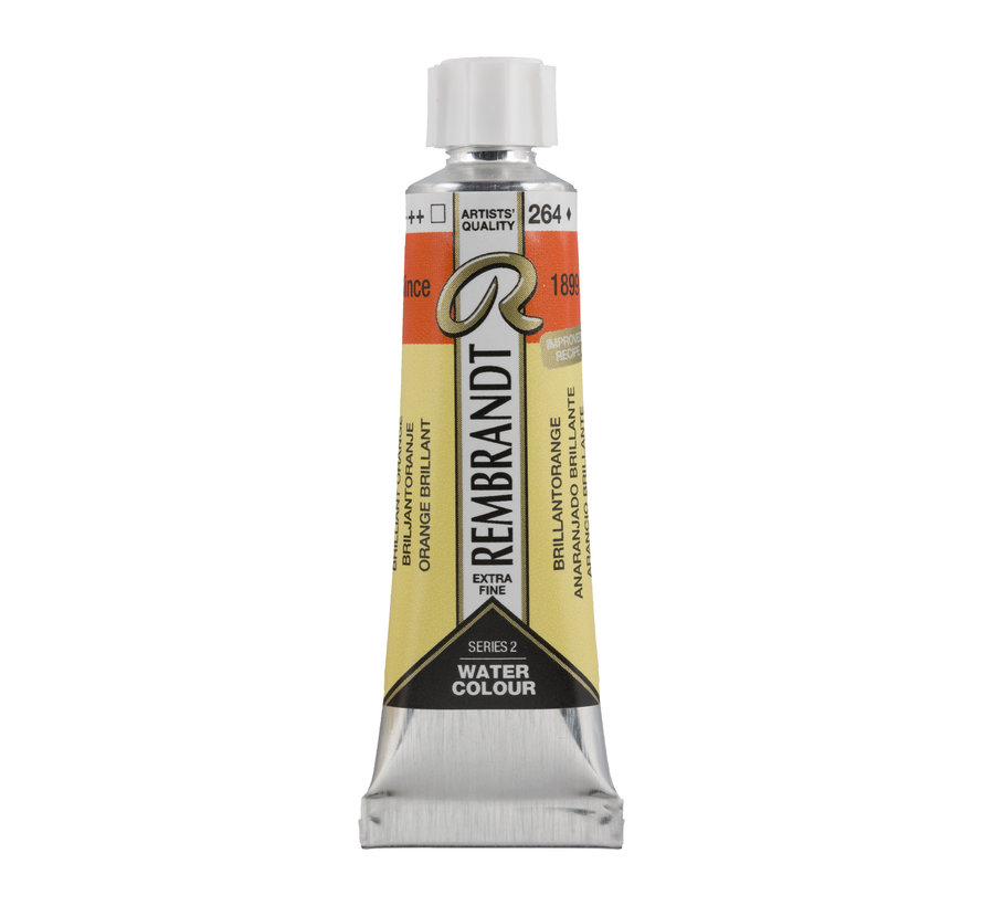 Rembrandt Aquarelverf Tube 10 ml Briljantoranje 264