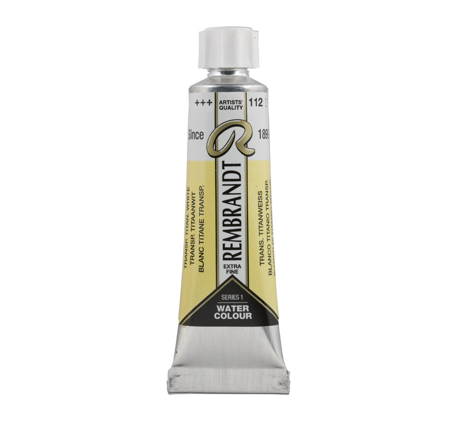 Rembrandt Aquarelverf Tube 10 ml Transparant Titaanwit 112