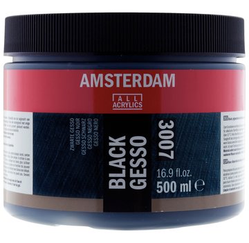 Amsterdam Zwarte gesso pot 007