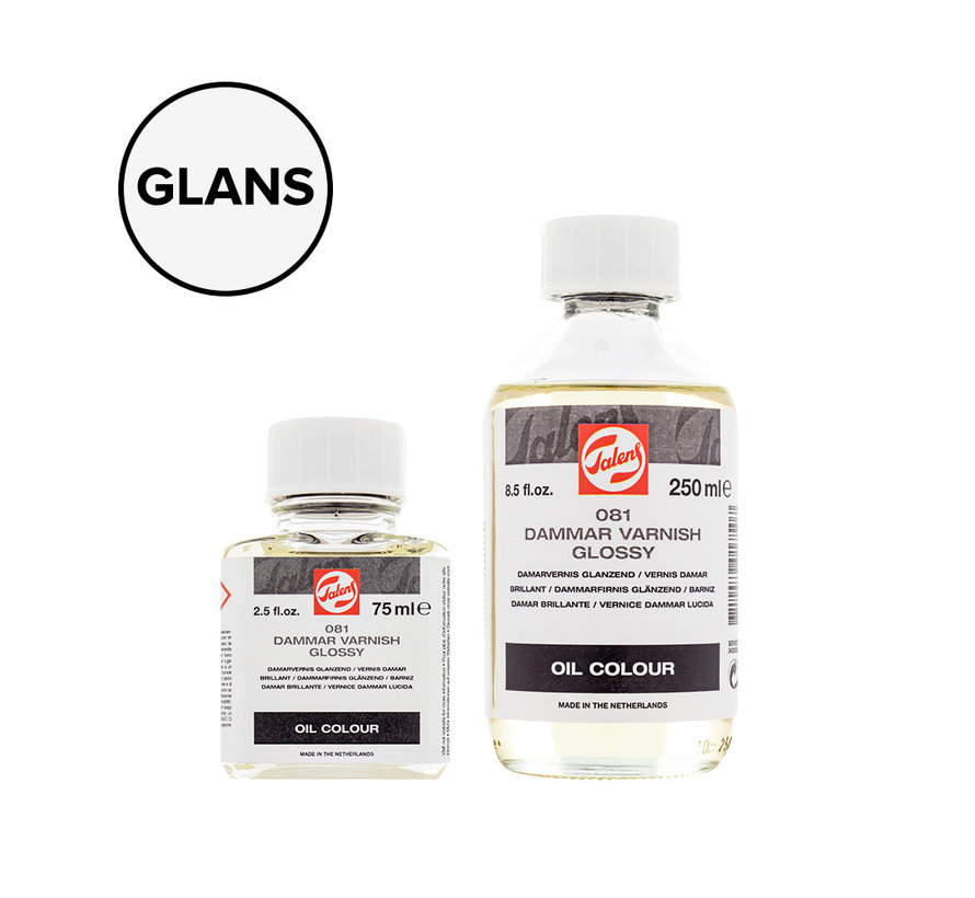 Damar (slot)vernis Glanzend fles 081