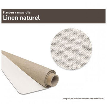 MUSEO Flanders Linnen Naturel met lijm 10m x 2.10m breed