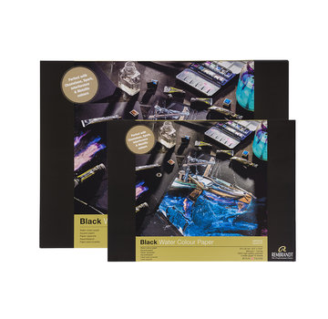 Rembrandt Aquarelverf papier zwart blok 360gr 10 vellen
