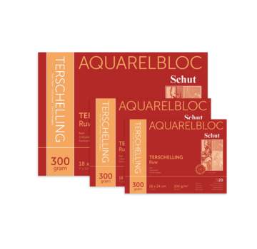 Schut Terschelling Ruw aquarelblok 300gr 20 vellen