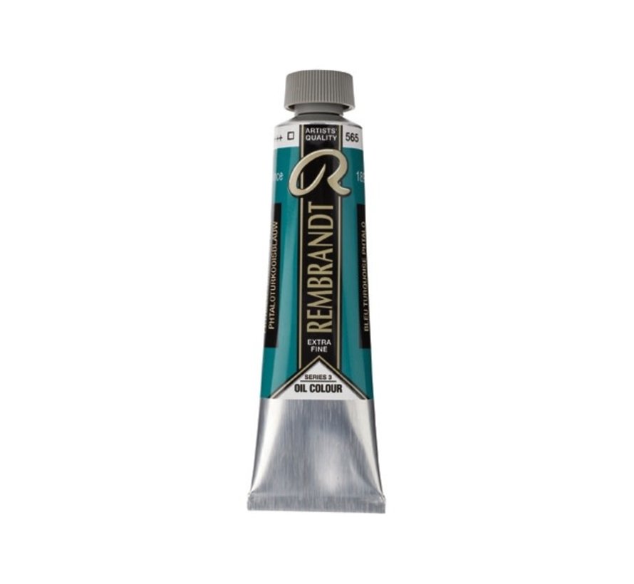 Rembrandt Olieverf Tube 40 ml Phtaloturkooisblauw 565