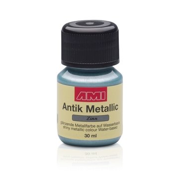 AMI Antique Metallic verf 30ml Tin (Zinn)