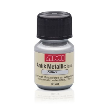 AMI Antique Metallic verf 30ml Silver (Silber)