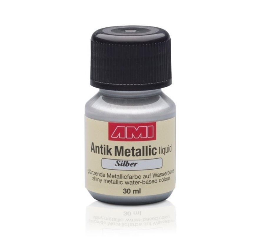 Antique Metallic verf 30ml Silver (Silber)